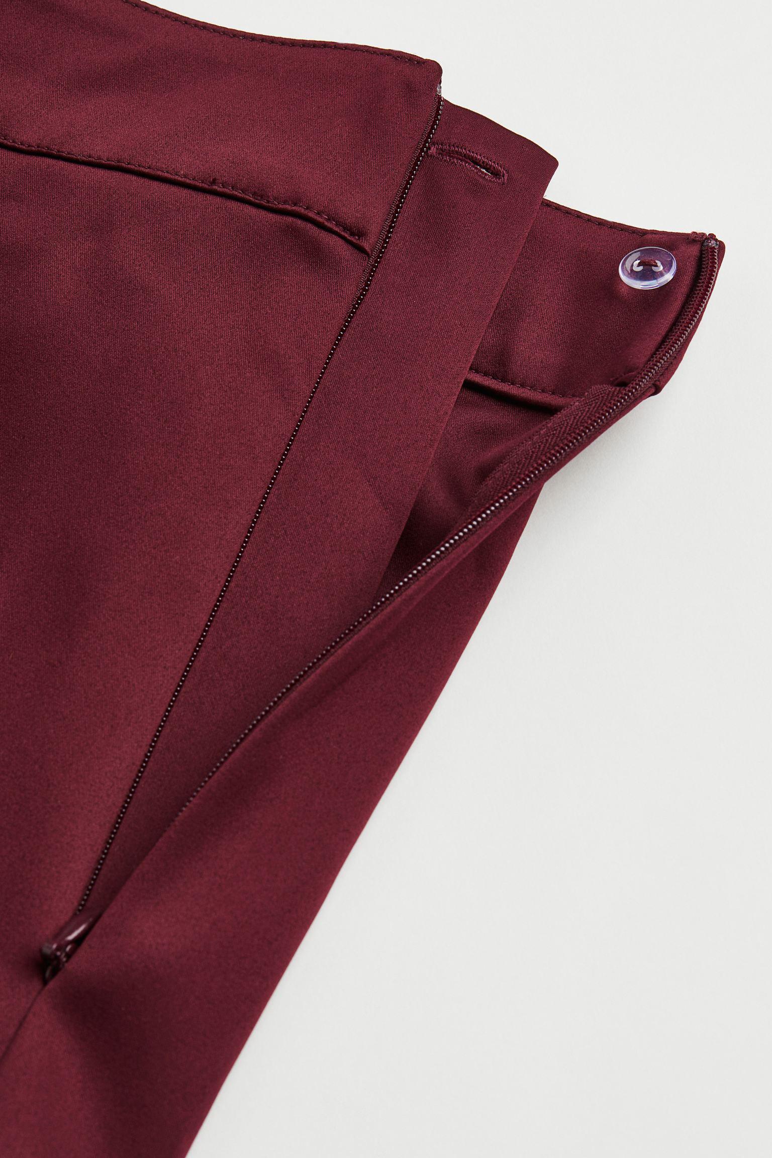 Спідниця атласна р. 34 Бордовий (1106147arl) - фото 3