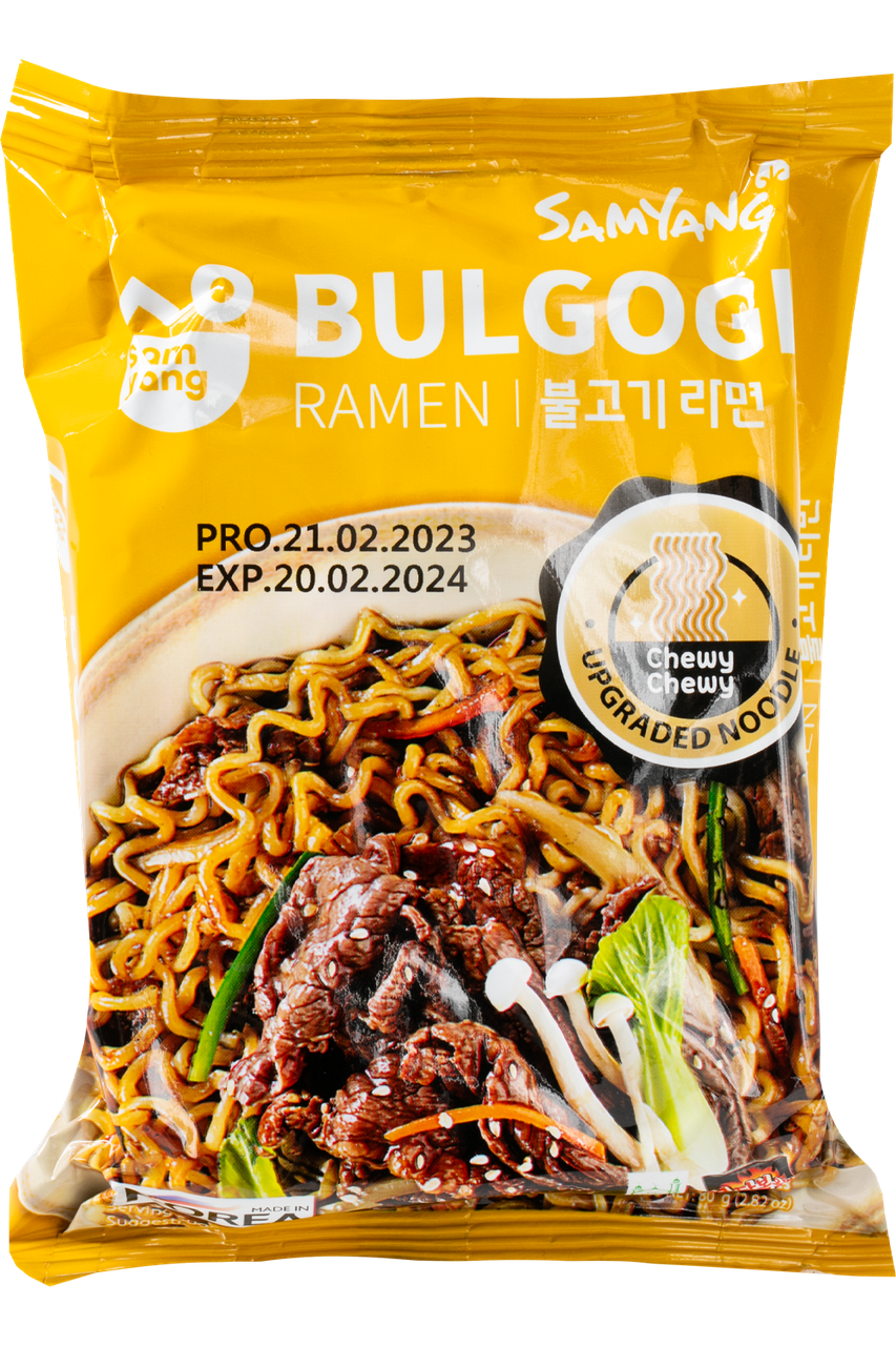 Лапша быстрого приготовления SAMYANG Bulgogi Ramen 80 г (000009501)