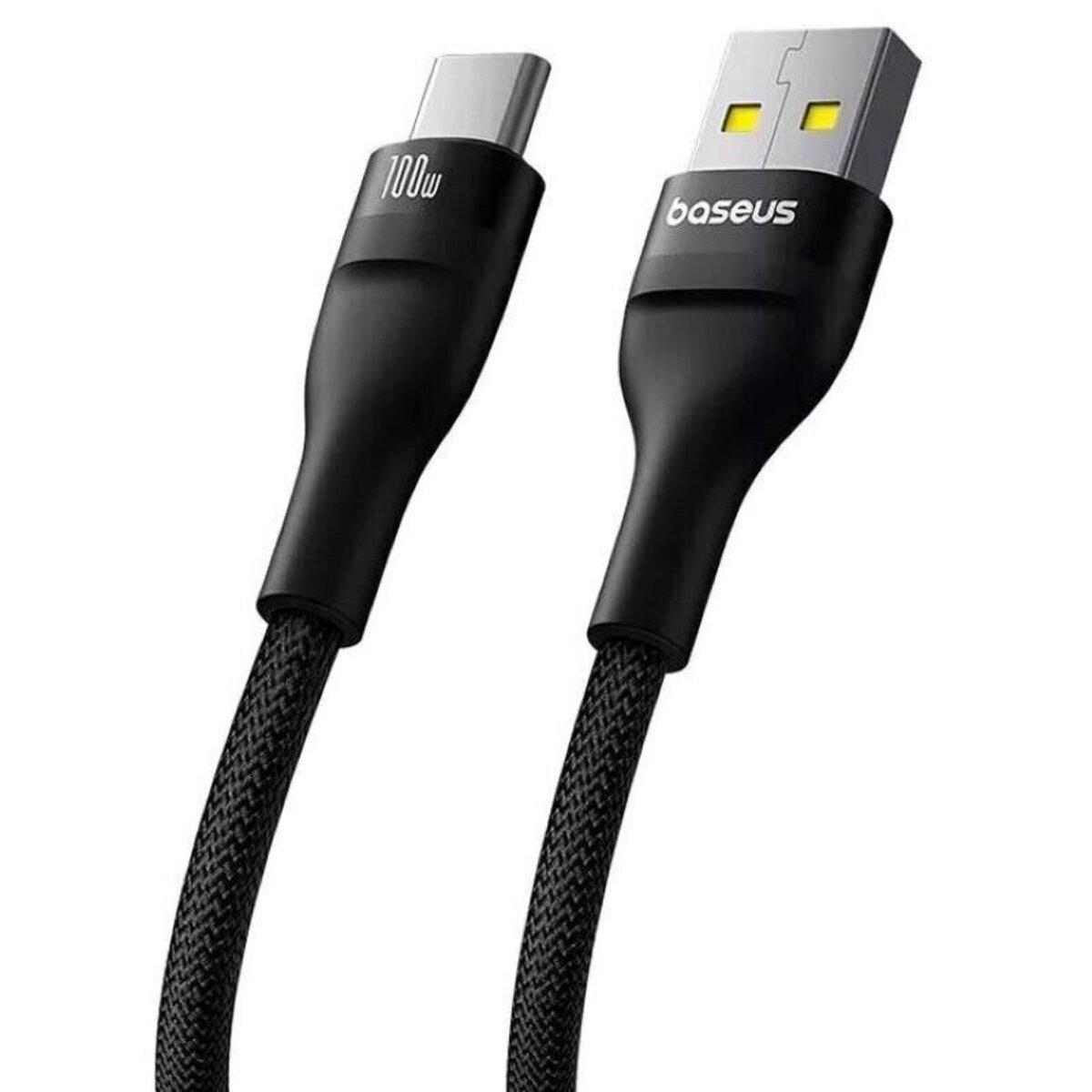 Кабель BASEUS Flash 2 USB-Type C/2/100В Черный (P10311804111-01) - фото 2