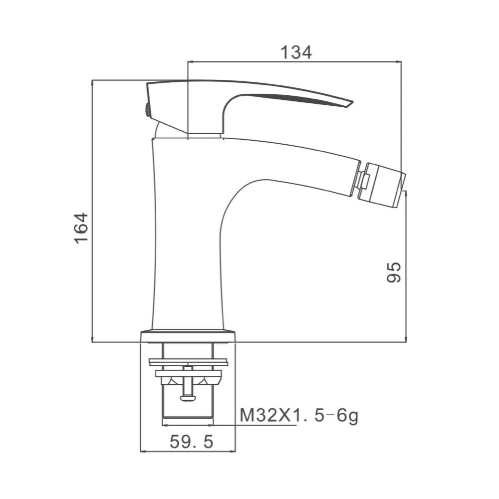 Смеситель для биде Gappo G5007-3 Золотой (G5007-3) - фото 6