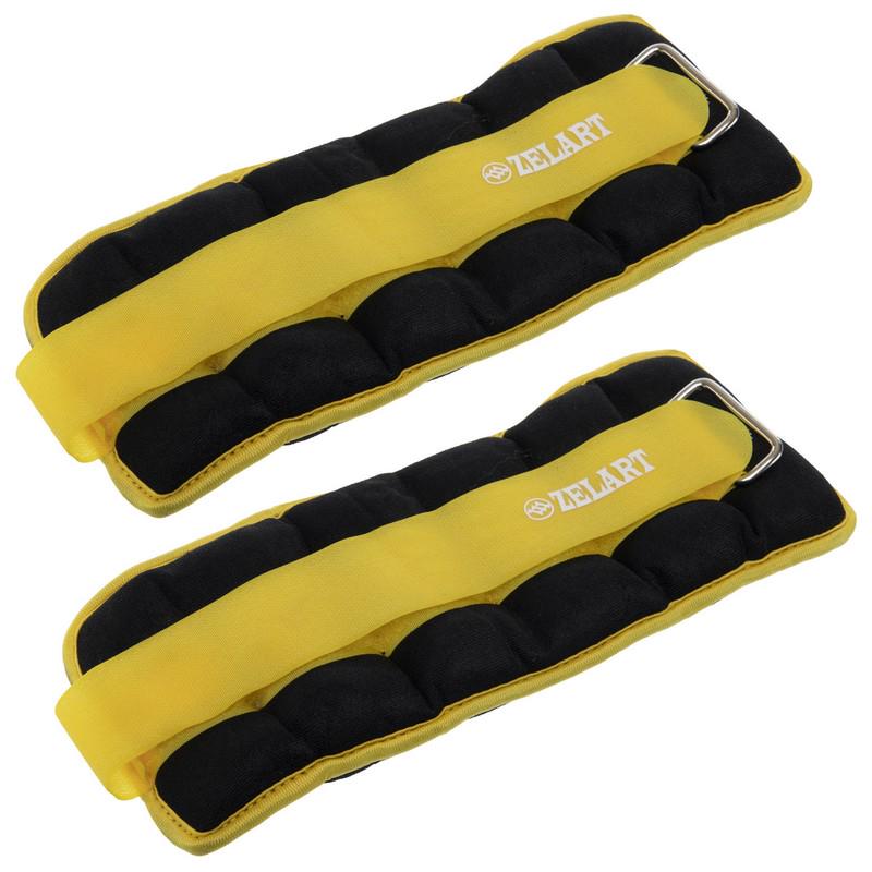 Обтяжувачі-манжети для рук та ніг Zelart Pro 2х1,5 кг Жовтий (FI-2502-3_Желтый) - фото 2 Обтяжувачі-манжети для рук та ніг Zelart Pro 2х1,5 кг Жовтий (FI-2502-3_Желтый) - фото 2