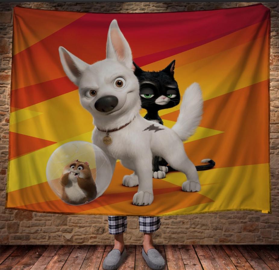 Плед с 3D принтом Вольт / Bolt 150х200 см (epi_0215)