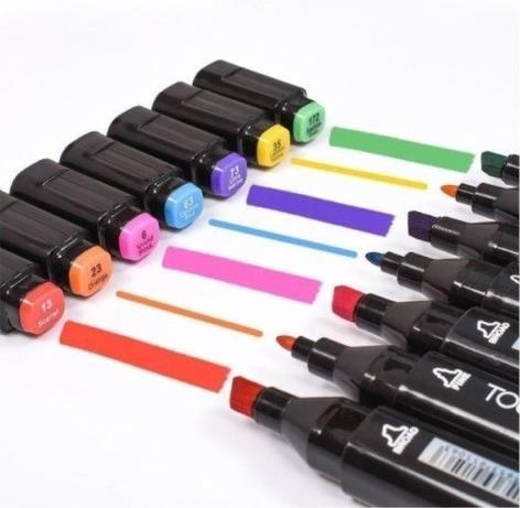 Набор маркеров двухсторонних для скетчинга и рисования в сумке 168 цветов (DR014860) - фото 3