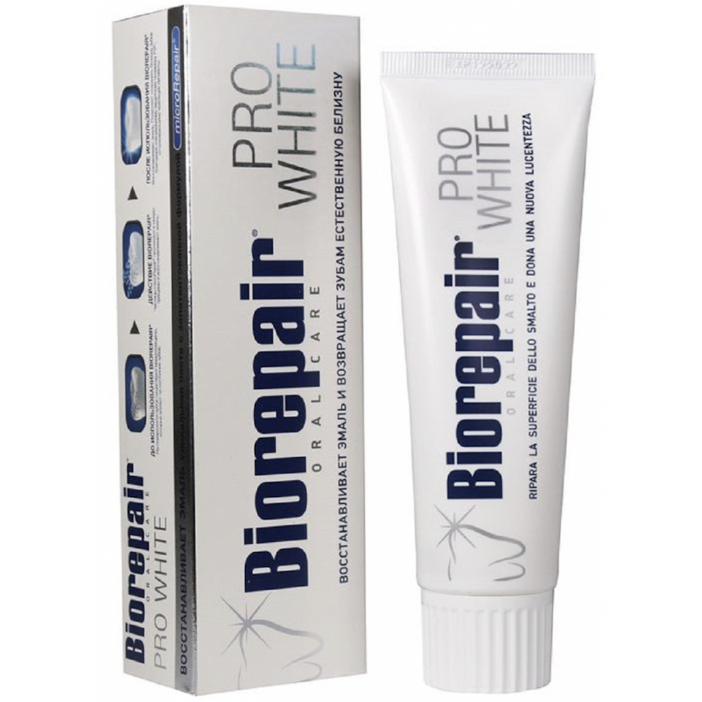 Зубная отбеливающая паста Biorepair PRO WHITE 75 мл