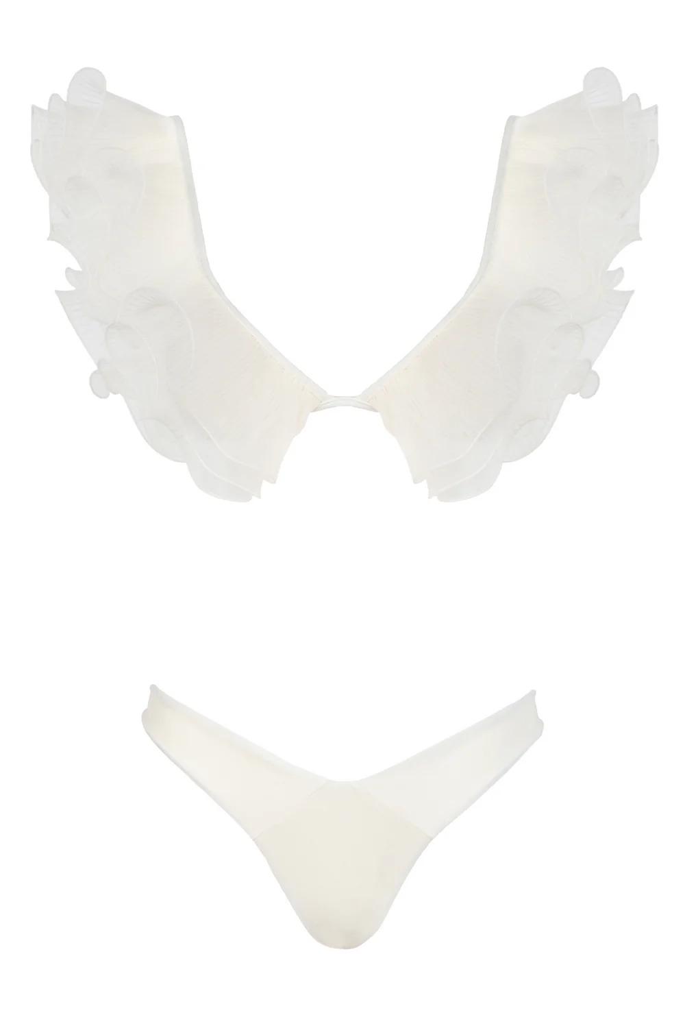 Купальник раздельный Isabel Beachwear 36313 S Белый/Бежевый (Isabel-bikini-ivory)