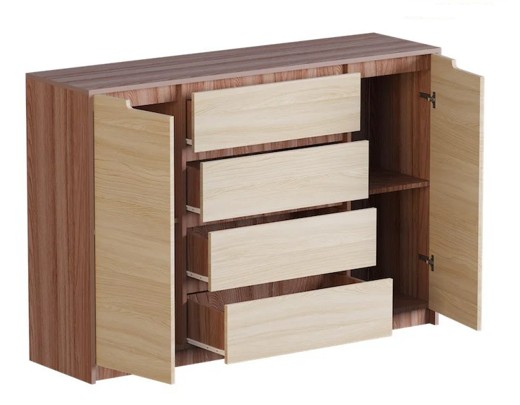 Комод для дома Эверест Микс-3 Ясень/Шимо (EVR-2351) - фото 1 Комод для дома Эверест Микс-3 Ясень/Шимо (EVR-2351) - фото 1