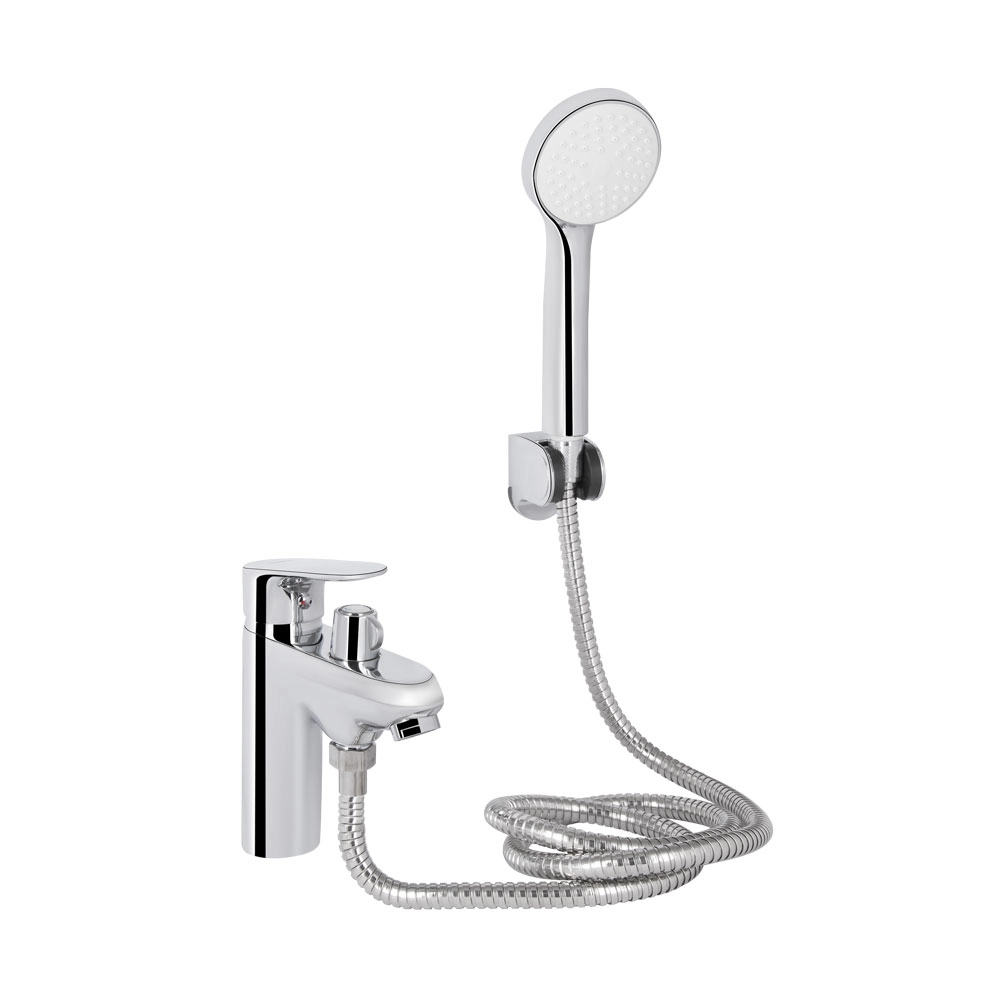 Змішувач для ванни Lidz Tani 011F LDTAN011FCRM44977 на борт з душовим гарнітуром Chrome (k35)