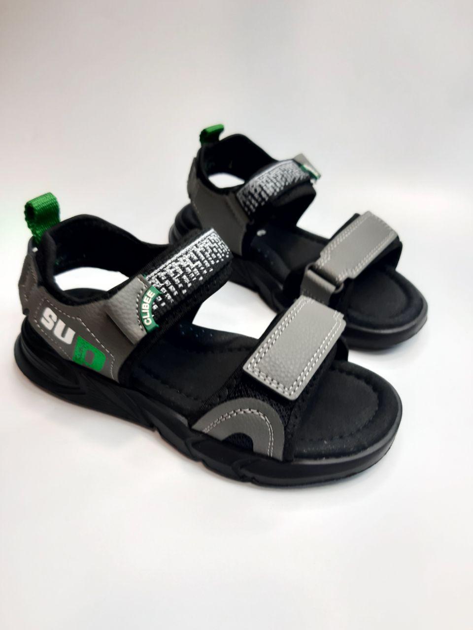 Босоніжки Clibee для хлопчика р .31 18,2 см Сірий (359-3 grey)