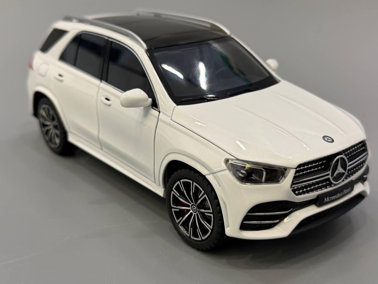 Машинка Mercedes GLE Авто Эксперт металлопластик 1:24 звук/свет/инерция Белый (1841-12)