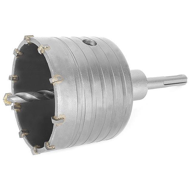 Комплект Intertool SD-7080 сверло корончатое по бетону 80 мм + переходник SDS Plus 100 мм (118581) - фото 2 Комплект Intertool SD-7080 сверло корончатое по бетону 80 мм + переходник SDS Plus 100 мм (118581) - фото 2