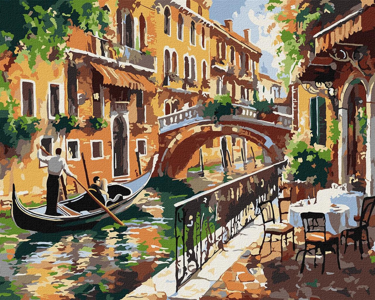 Картина по номерам Ideyka Города Покой Венеции 40х50 см (KHO 3661)