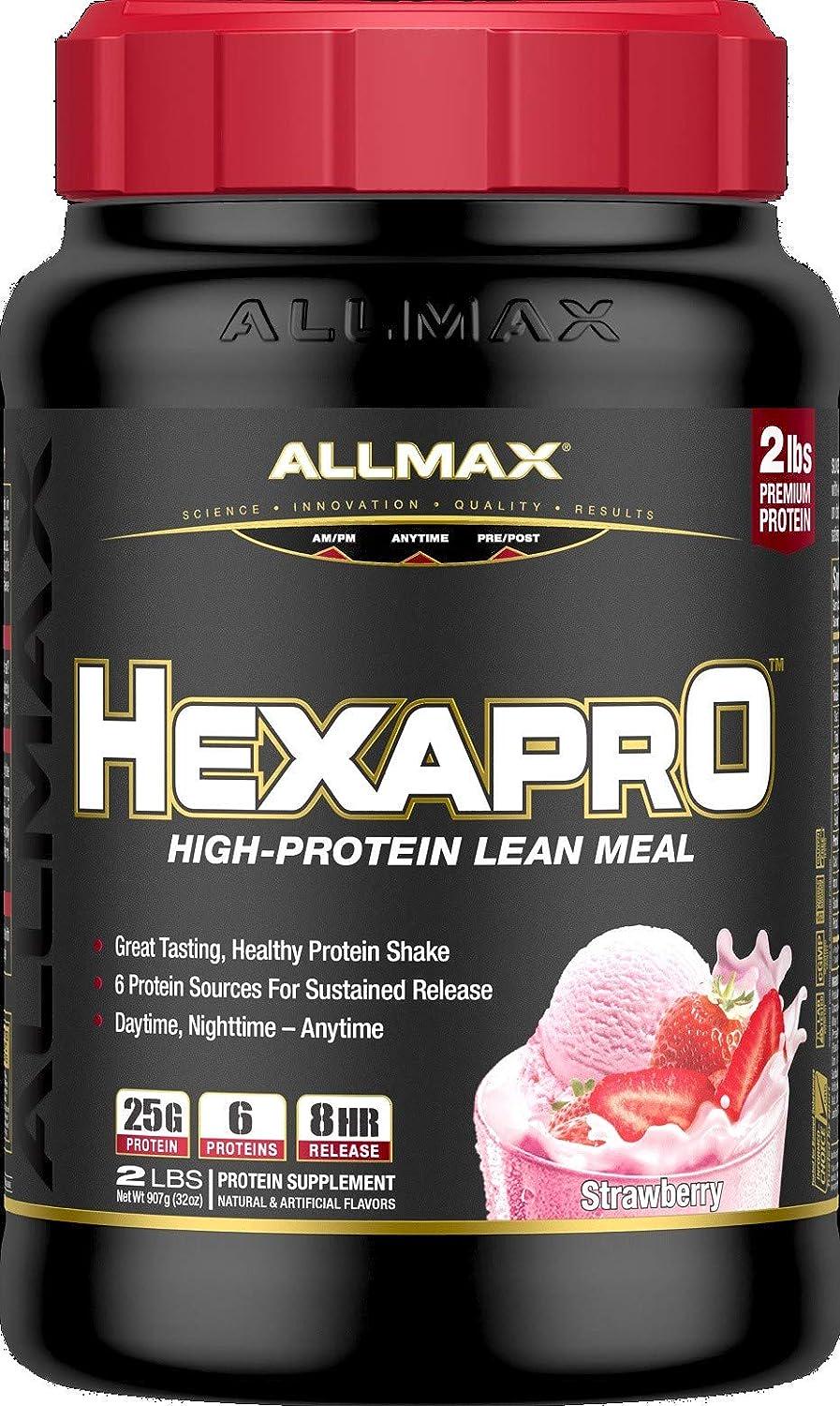 Протеин AllMax Nutrition Hexapro High-Protein Lean Meal клубника 907 г (00000038433) Протеин AllMax Nutrition Hexapro High-Protein Lean Meal клубника 907 г (00000038433)