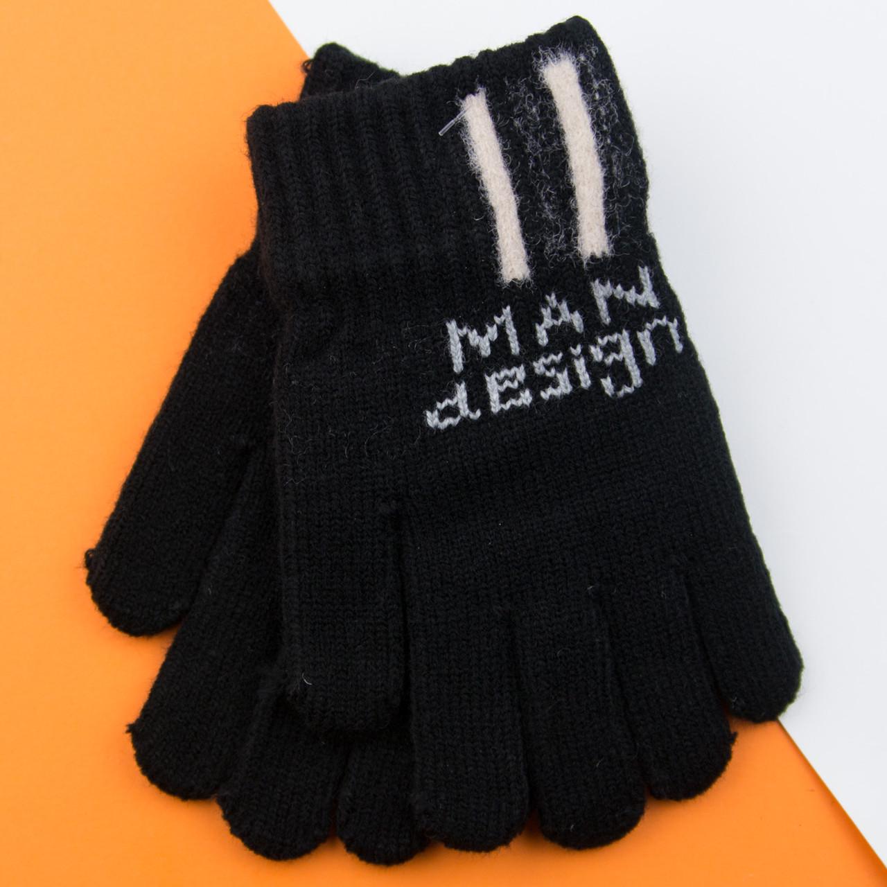 Перчатки для мальчиков на 4-6 лет 22-25-29 Черный (DR009976)