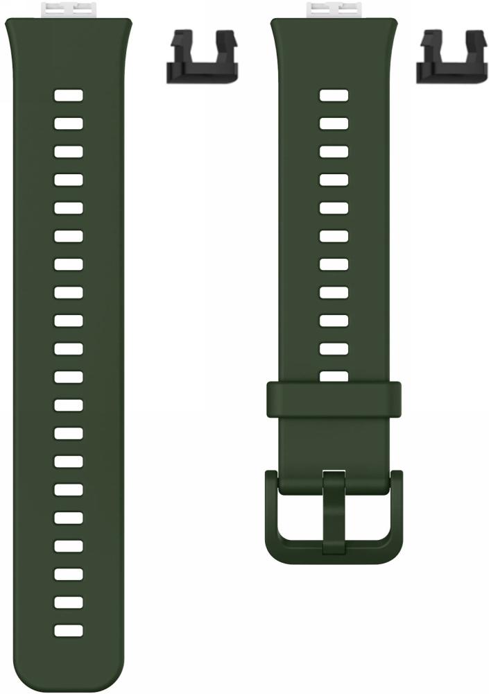 Ремешок силиконовый Jsota для Huawei Watch Fit Khaki (18457-17) - фото 2