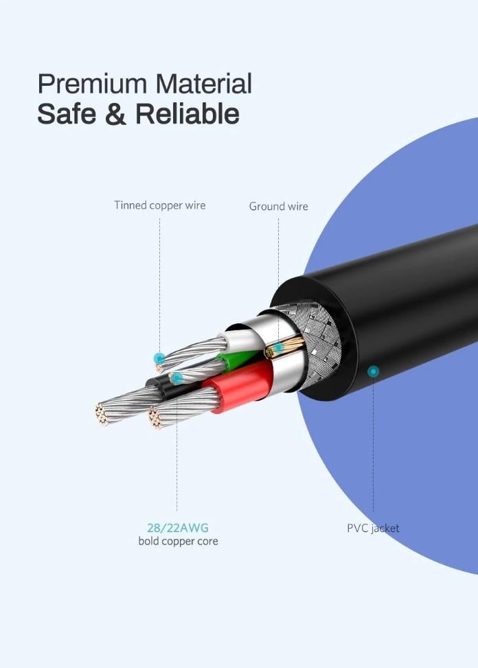 Кабель зарядний Ugreen Micro USB 2,0 5 V 2,4 A 1,5 м Black (US289) - фото 6