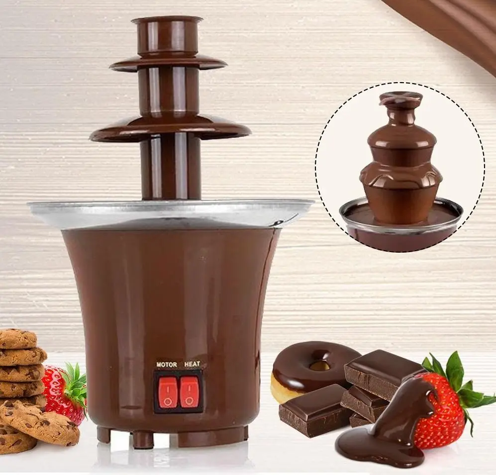 Шоколадний фонтан Chocolate Fondue Fountain Mini Коричневий (2-1-25972) - фото 7