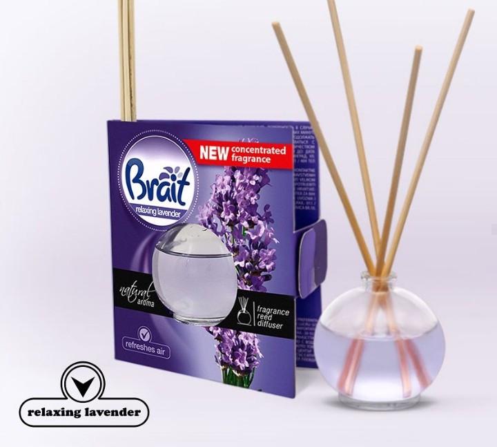 Ароматизатор воздуха с ротанговыми палочками Brait Relaxing Lavender 40 мл - фото 2