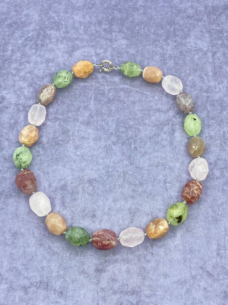 Намисто кварц 42 см Різнокольоровий (1129) Намисто кварц 42 см Різнокольоровий (1129)