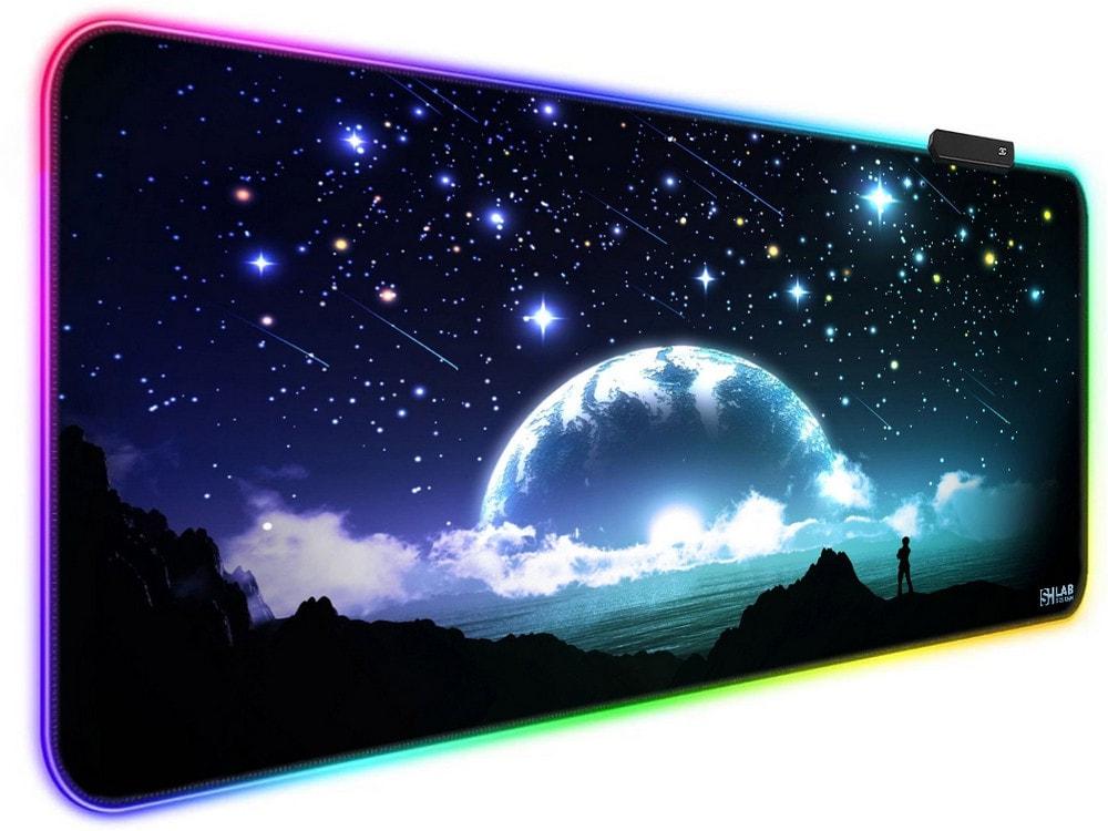 Коврик для мыши с подсветкой SHLab Spectra Звездное Небо SHM-620 80x40 см (36560)