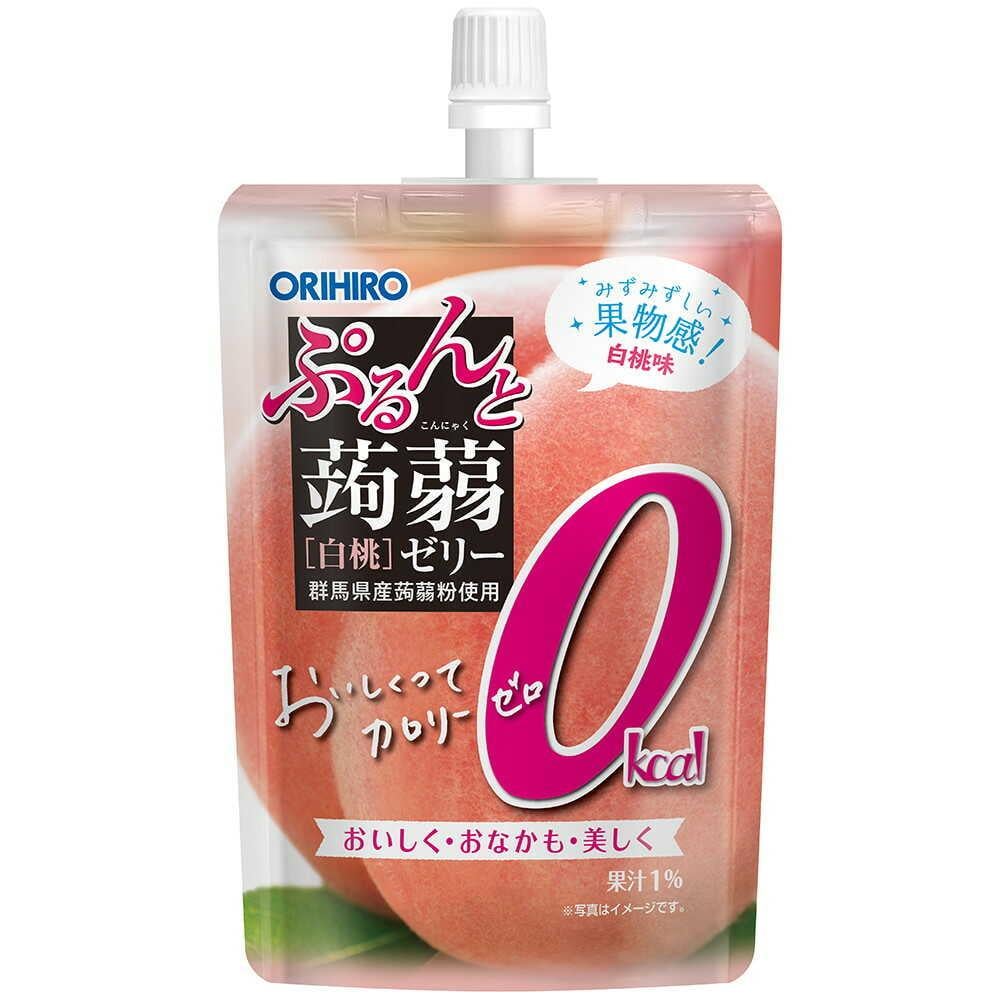 Конняку-желе питьевое бескалорийное белый персик Orihiro Purunto Konjac Jelly 130 г (3008158280)