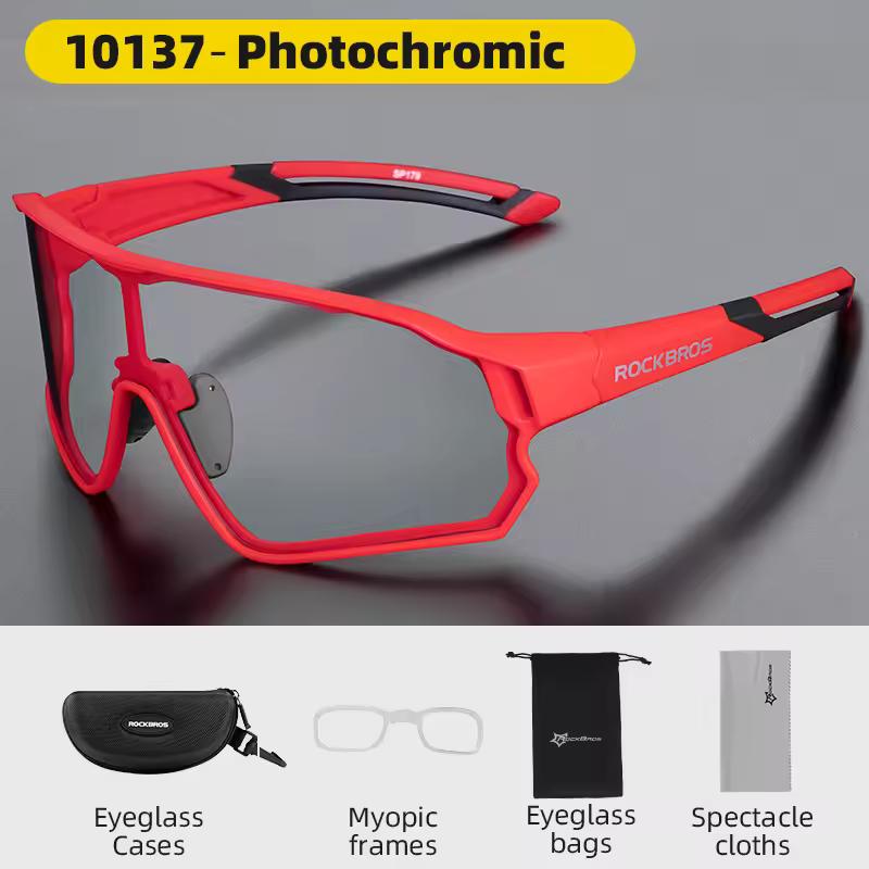 Очки фотохромные RockBros хамелеон Красный (10137) - фото 2 Очки фотохромные RockBros хамелеон Красный (10137) - фото 2