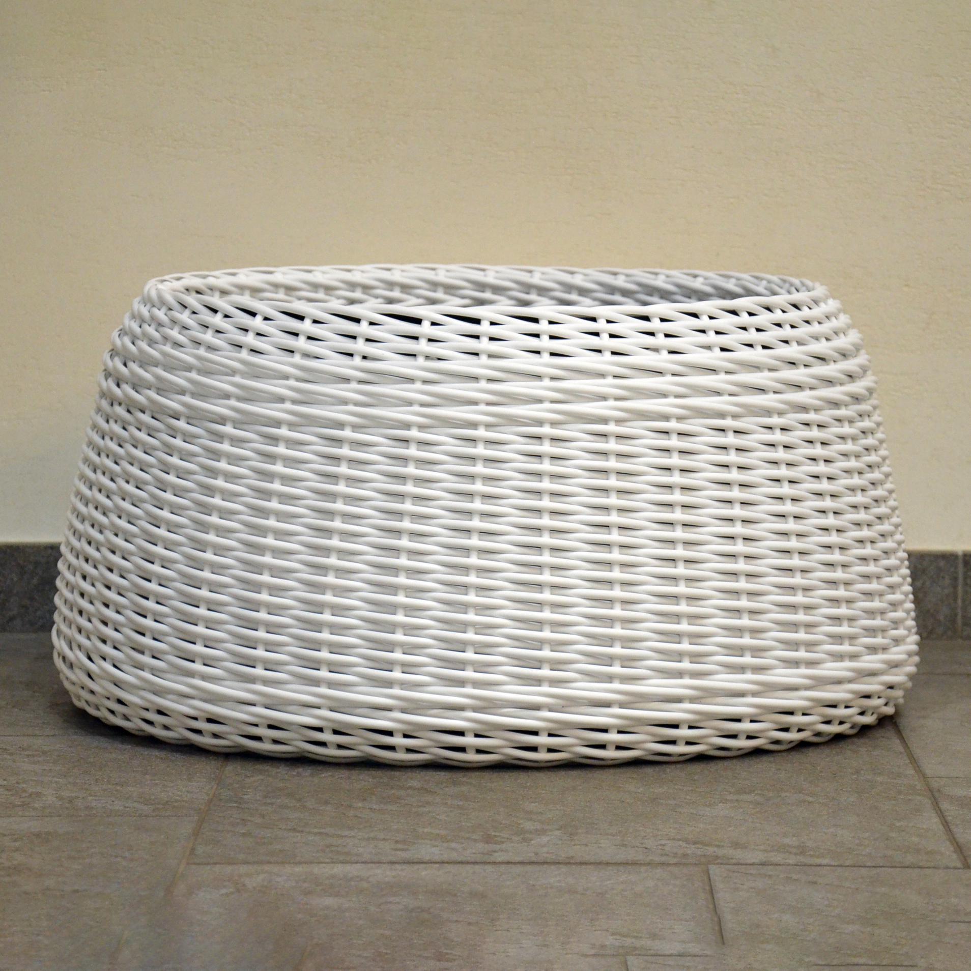 Подставка-юбка под елку плетеная из искусственного ротанга/ручной работы L Белый (22461937) - фото 4 Подставка-юбка под елку плетеная из искусственного ротанга/ручной работы L Белый (22461937) - фото 4