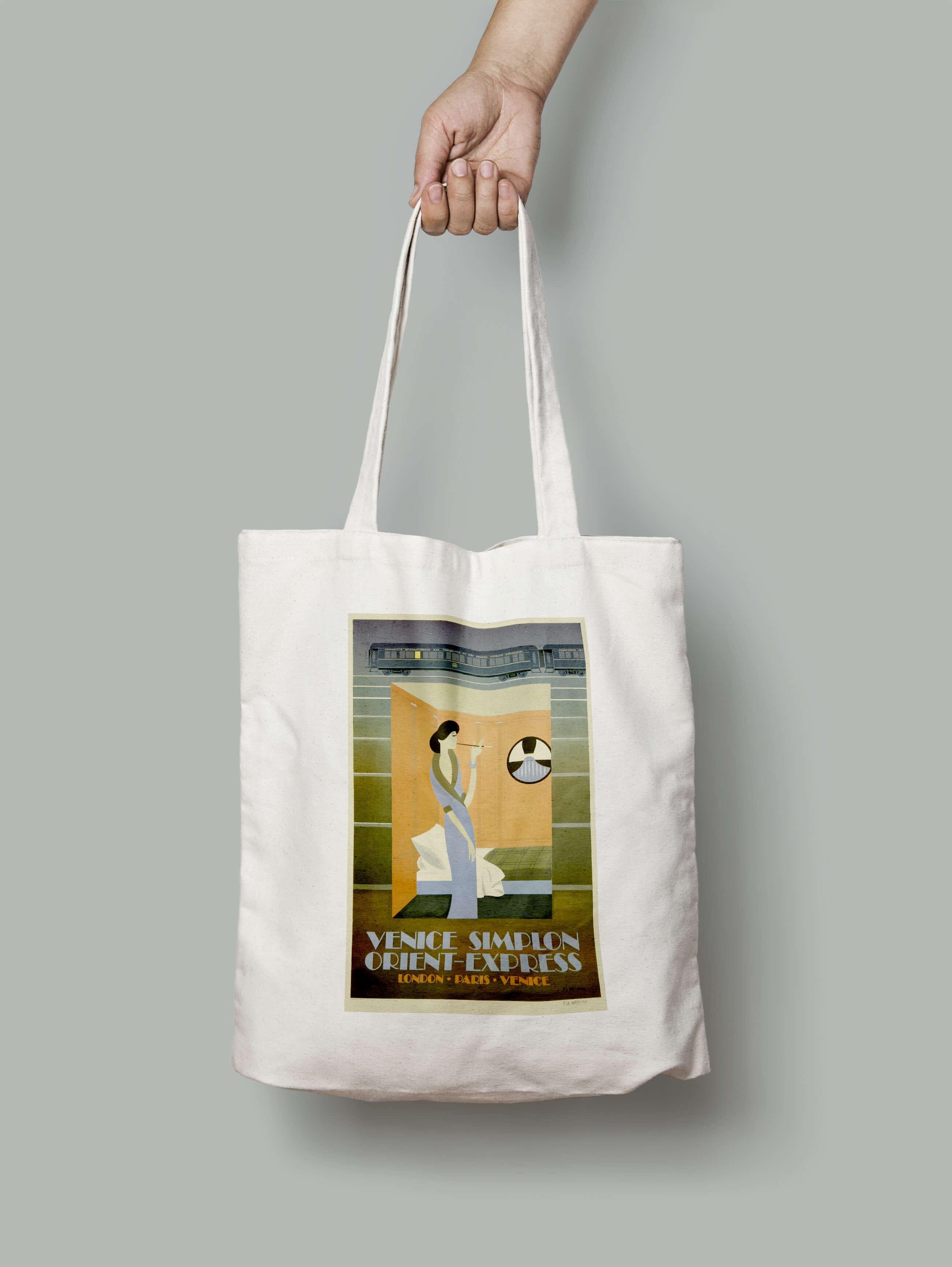 Эко-сумка Восточный экспресс девушка в вагоне шопер (venice_orient_express_2_Bag)