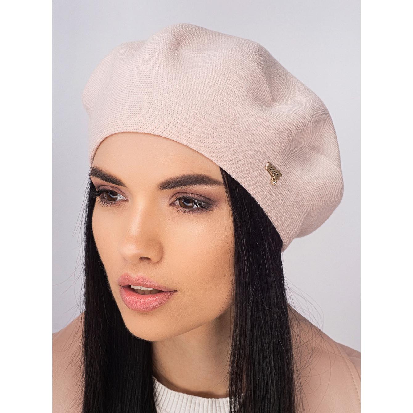 Берет женский Leks Клеопатра двойной шерстяной Светло-розовый (157745)