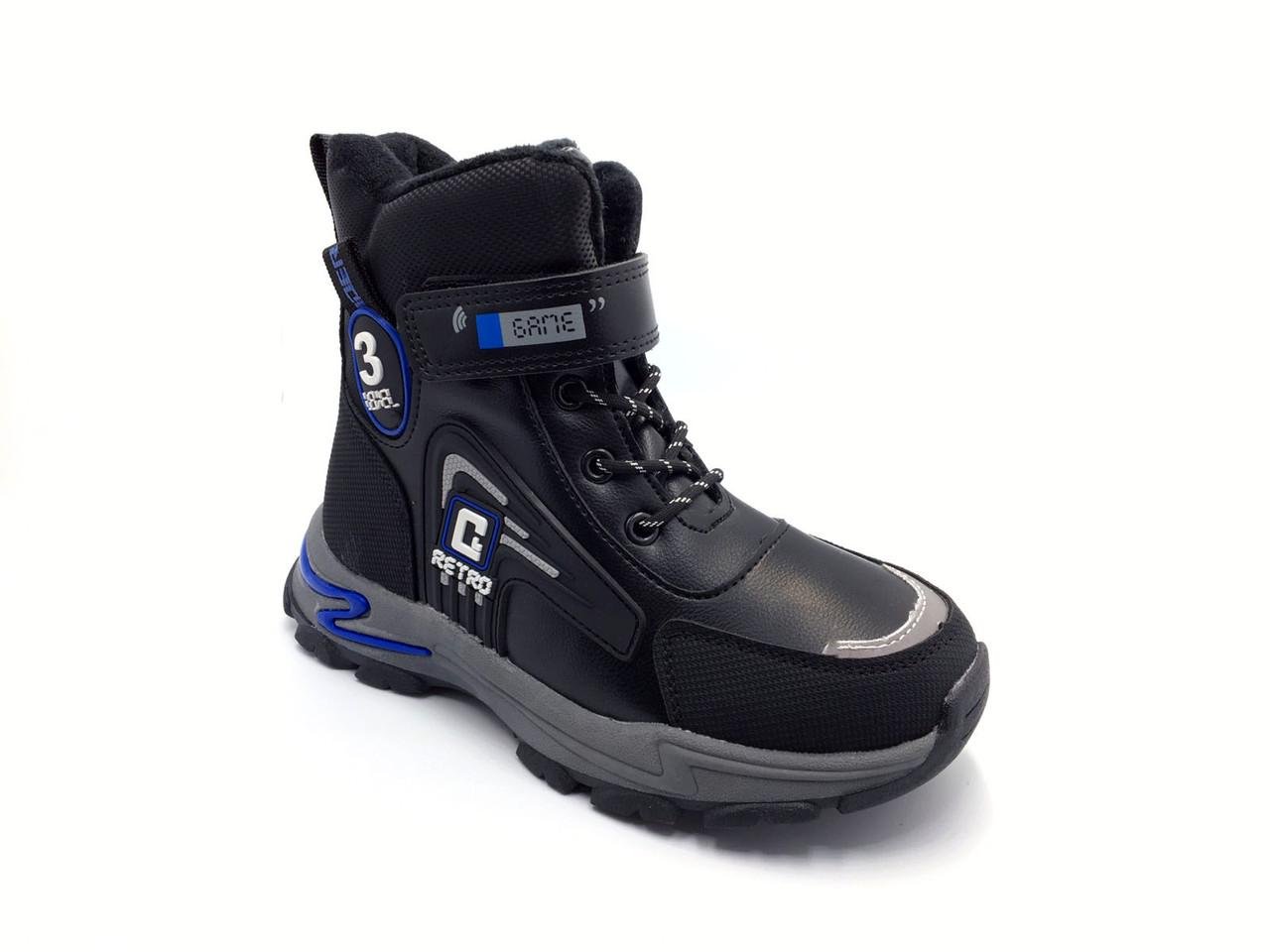 Ботинки зимние для мальчиков Канарейка X8230-3/31 р. 31 Черный