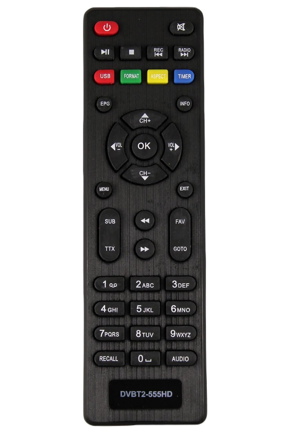 Пульт для DVB-T2 тюнера LUMAX 555HD (5115)