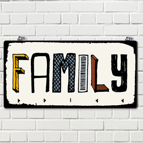 Настенная ключница Family 36х18 см (KEDM_20F002) Настенная ключница Family 36х18 см (KEDM_20F002)