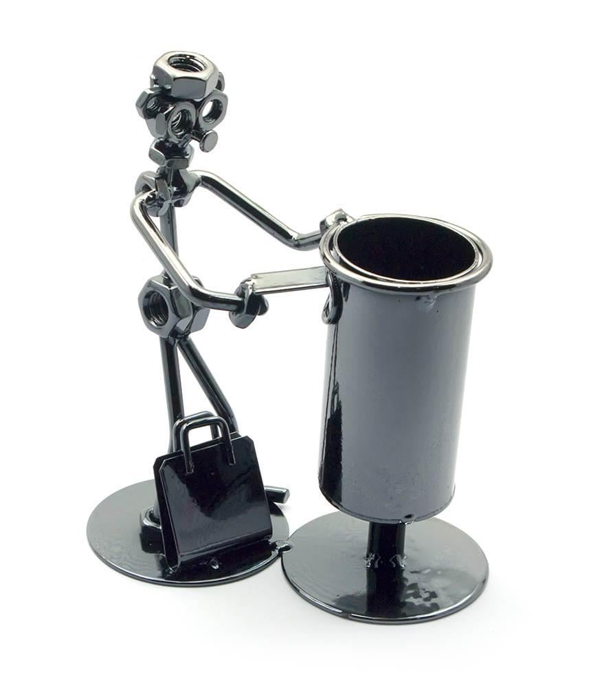 Техно-арт подставка под ручки+визитница Почта металл 16,5х14,5х7 см (25068)