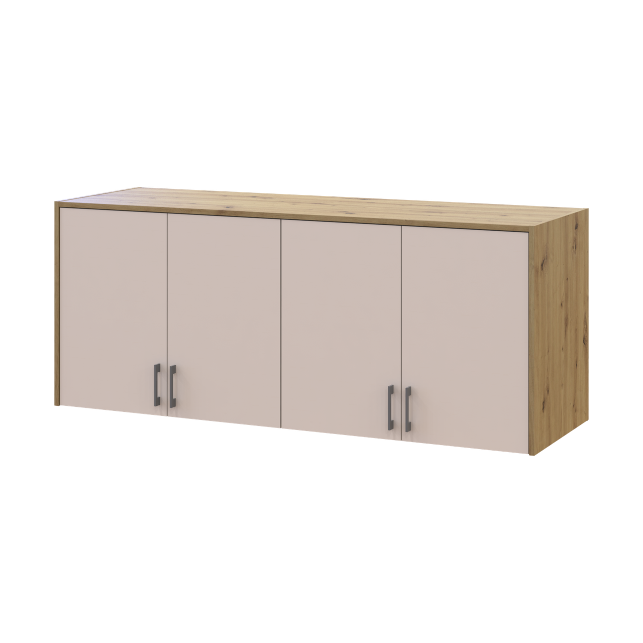 Антресоль висока Doros Ронді 4 ДСП 160х52х65 см Дуб Артізан/Кашемір (41516185) - фото 1 Антресоль висока Doros Ронді 4 ДСП 160х52х65 см Дуб Артізан/Кашемір (41516185) - фото 1