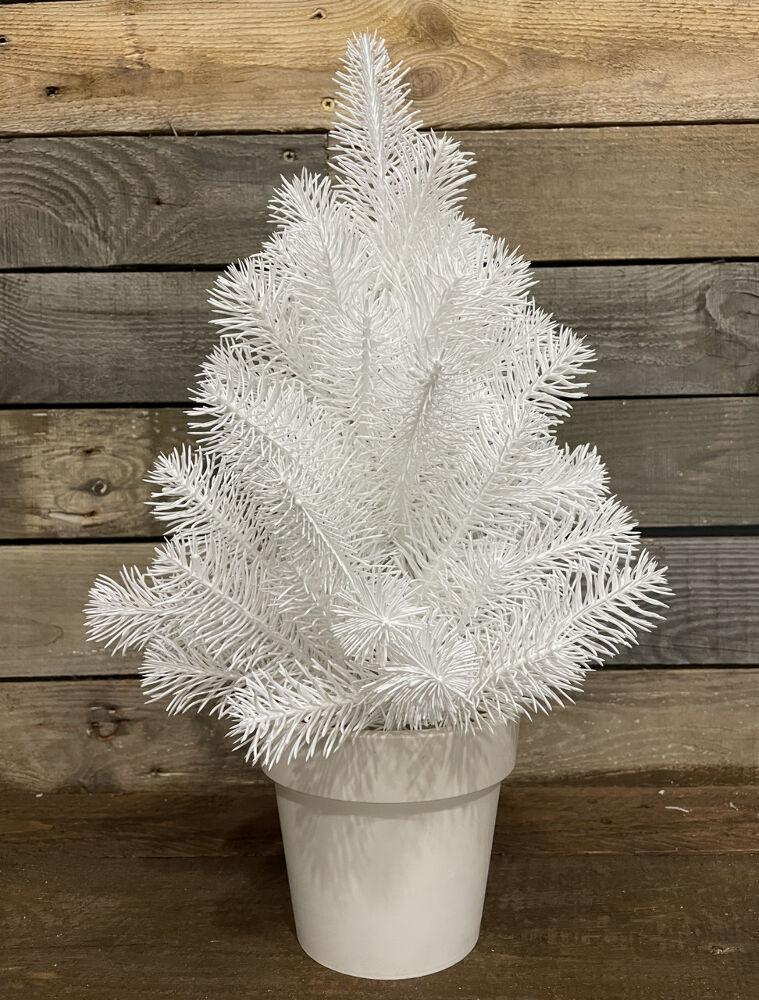 Ялинка лита Premium у горщику 50 см Білий (100N/50/W)