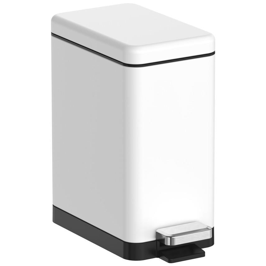Мусорное ведро KOER TC-010210-08 KR5598 с крышкой и педалью 10 л Белый (270655)