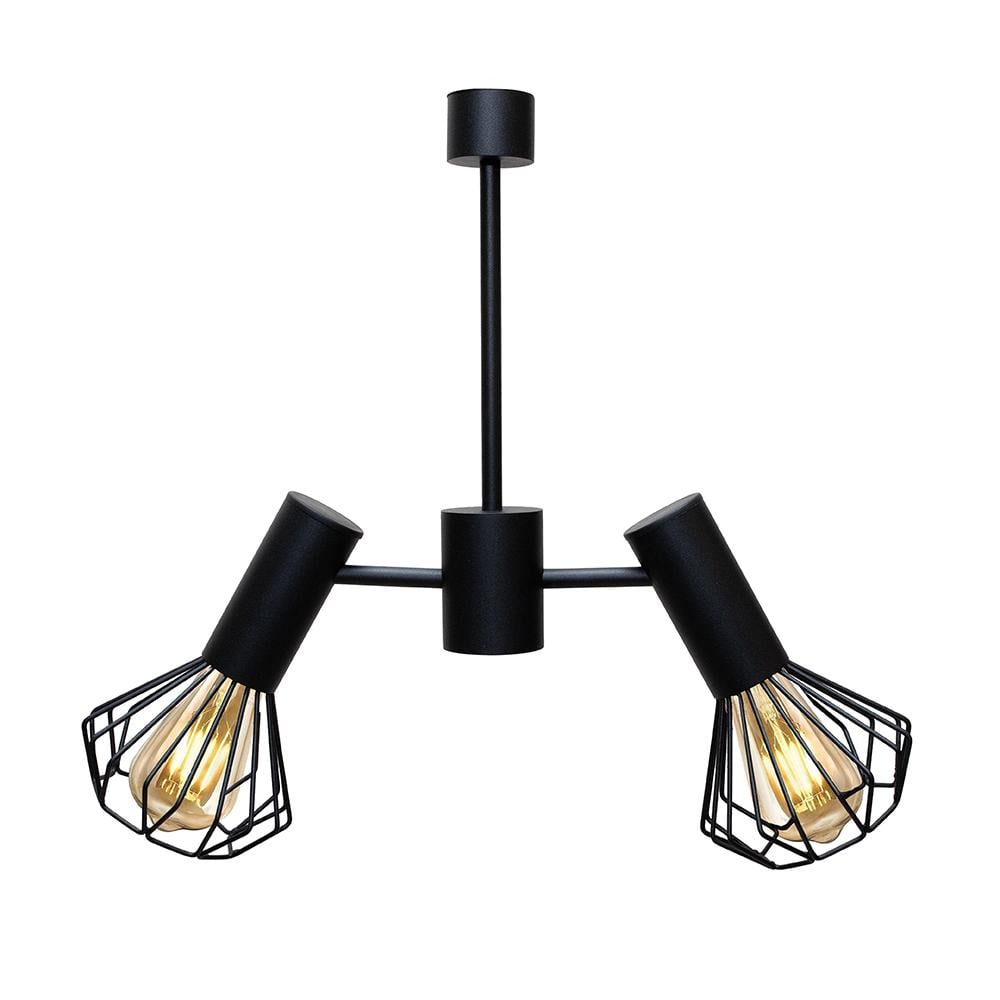 Люстра MSK ELECTRIC NL 22152-2 BK Diadem на два плафона Е27 Черный
