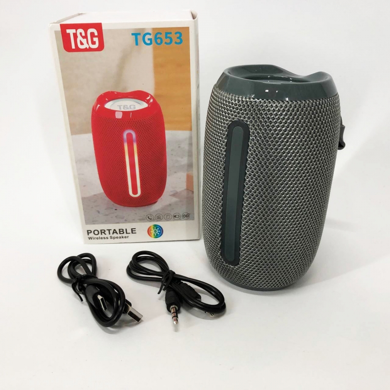 Портативная колонка TG 653 с USB Gray (tf4882) - фото 12