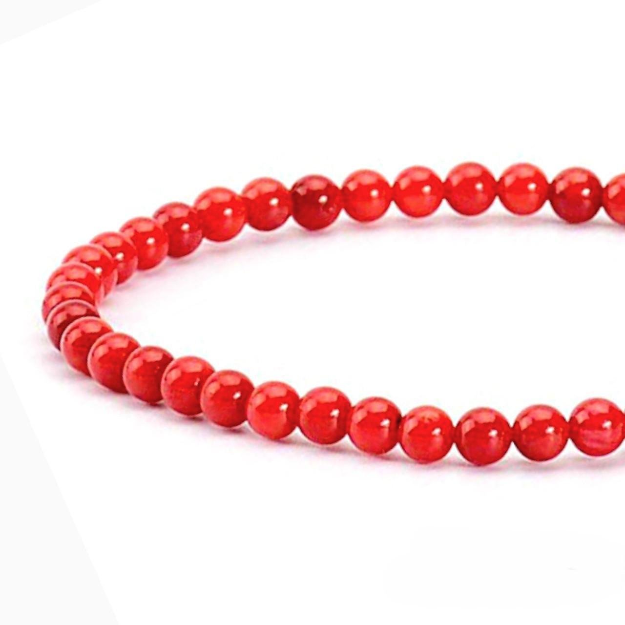 Намисто з каменю Корал 12 мм 45 см 1 шт. (НК0012о07)