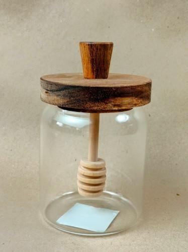 Банка для меду S&T 32252 скляна з деревяною кришкою 500 мл (26408983) - фото 2 Банка для меду S&T 32252 скляна з деревяною кришкою 500 мл (26408983) - фото 2