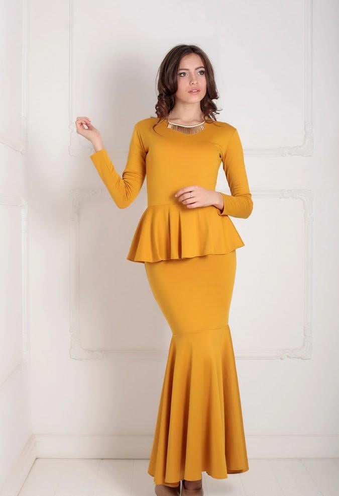 Платье женское Podium Laura 20931-MUSTARD L Горчичный