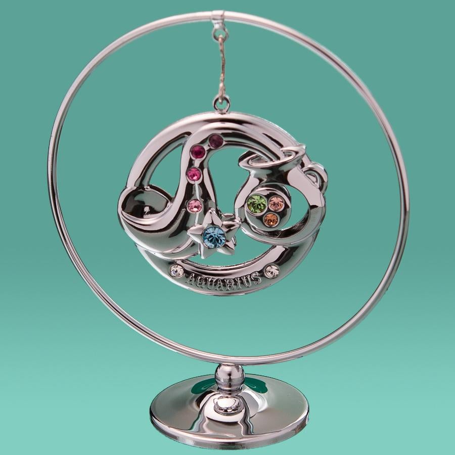 Фігурка Кільце Водолій Elisey посріблений зі стразами (0460-105/GA-SL)