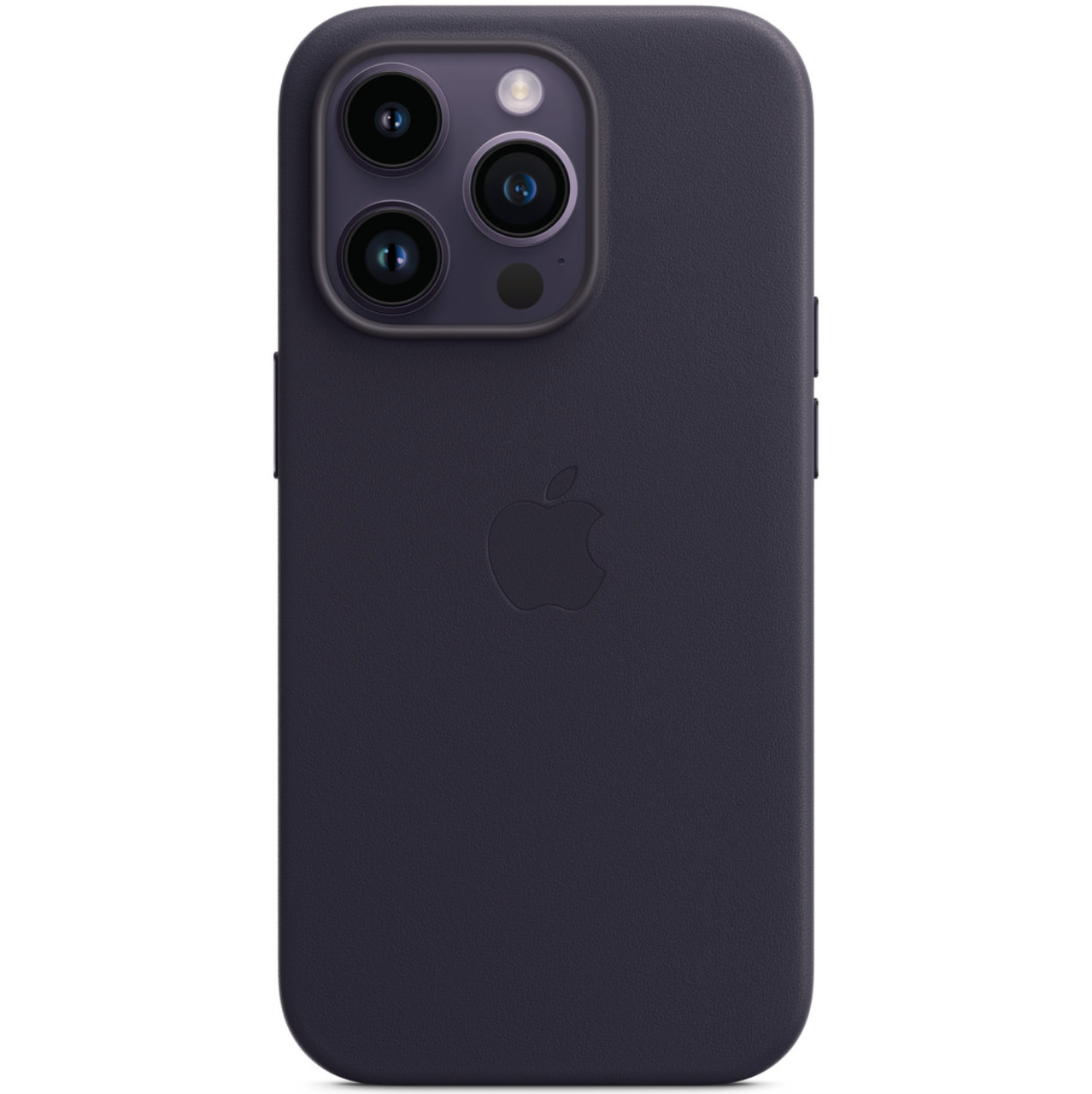Кожанный чехол-накладка Apple Leather Case with MagSafe for iPhone 14 Pro Max, Ink (HC)