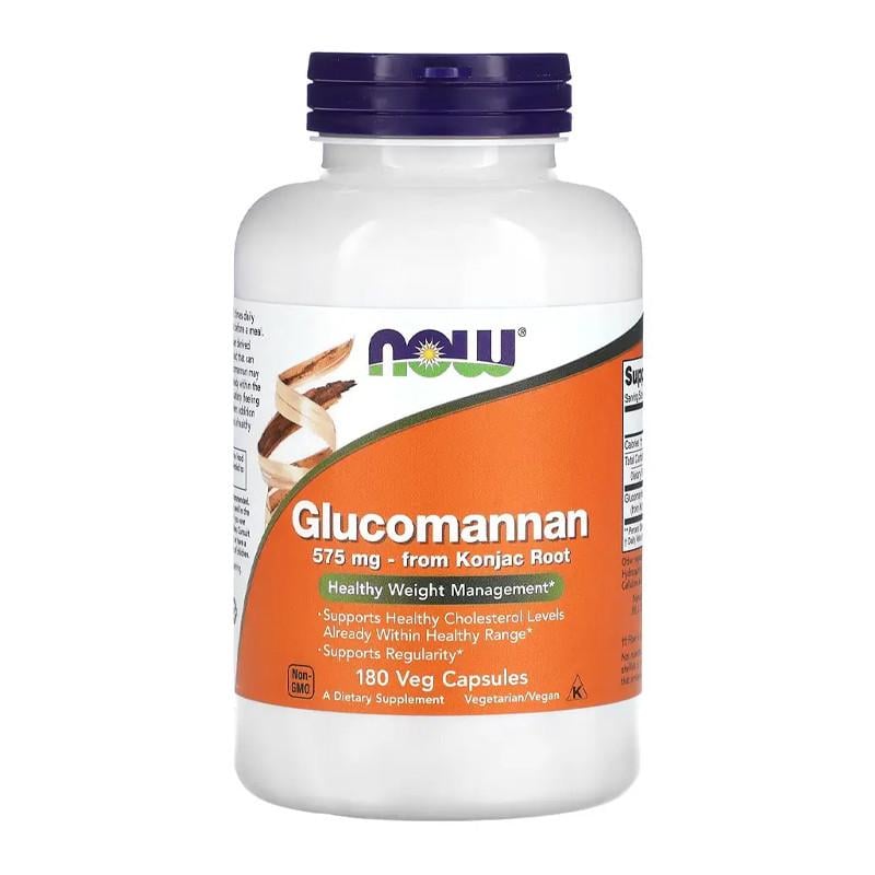 Глюкоманнан NOW Glucomannan 575 мг 180 капс. (07950-01)