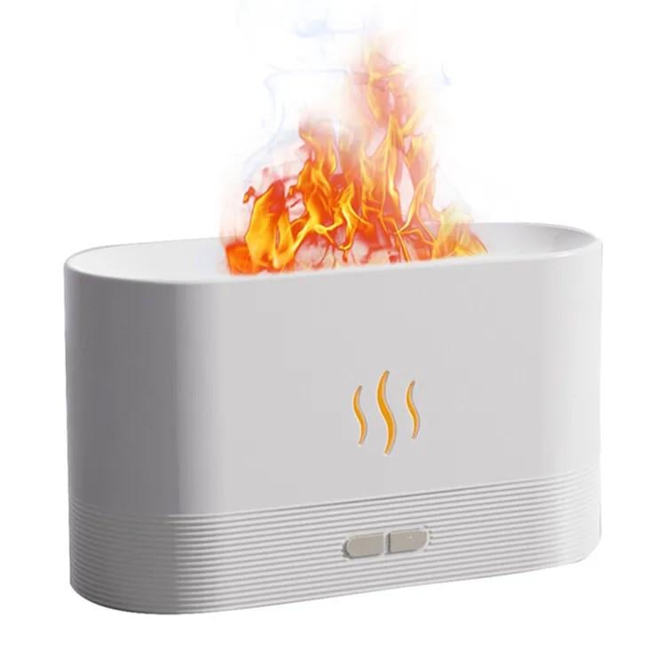 Увлажнитель воздуха RIAS DQ-701A RGB с эффектом пламени 180 мл White (3_06126)