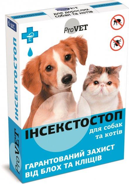 Капли для кошек/собак ProVet Инсектостоп от блох/клещей (00000005909)