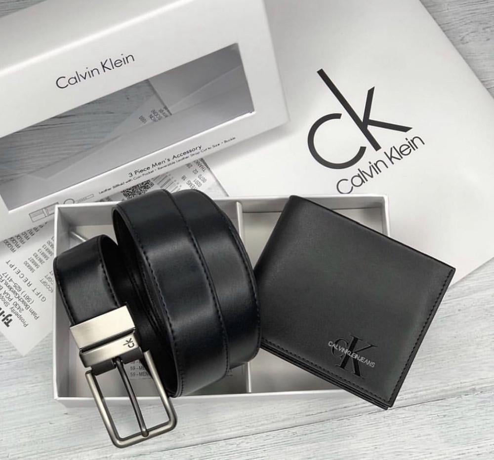 Подарочный набор мужской портмоне и ремень (439 PTR)