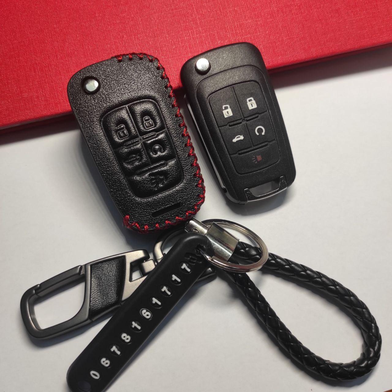 Чехол кожаный для Chevrolet Cruze Camaro выкидной 5 кнопок для Chevrolet Cruze Camaro