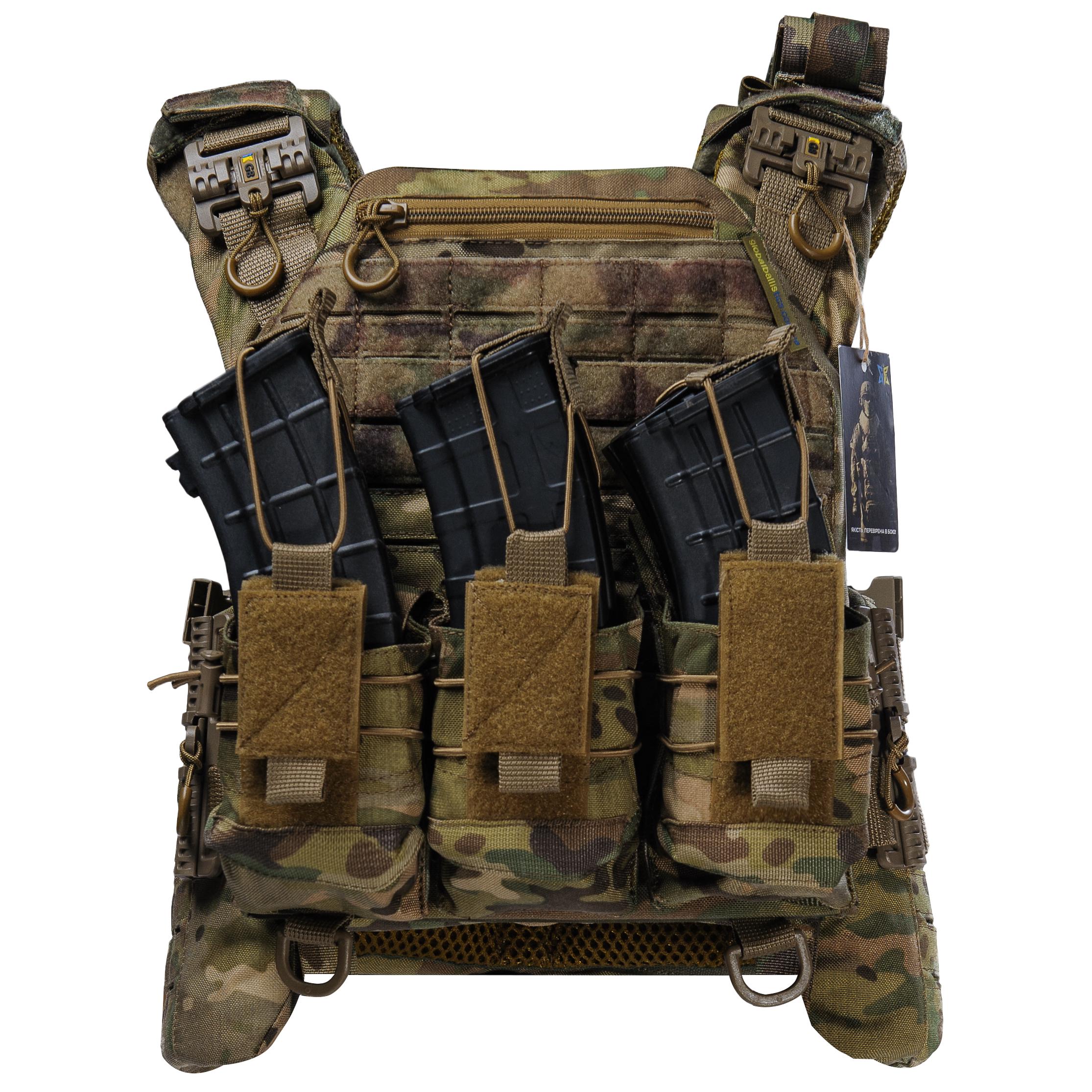 Плитоноска BOGUNKA PRO з системою швидкого скидання 3 підсумки під АК та турнікет Мутьтикам - фото 2