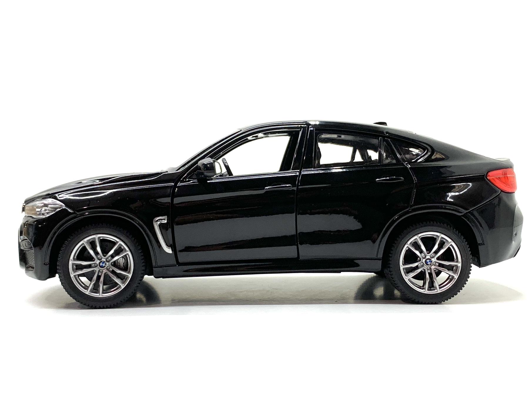 Машина Rastar металопластик BMW X6M 1:24 Чорний (56600) - фото 2