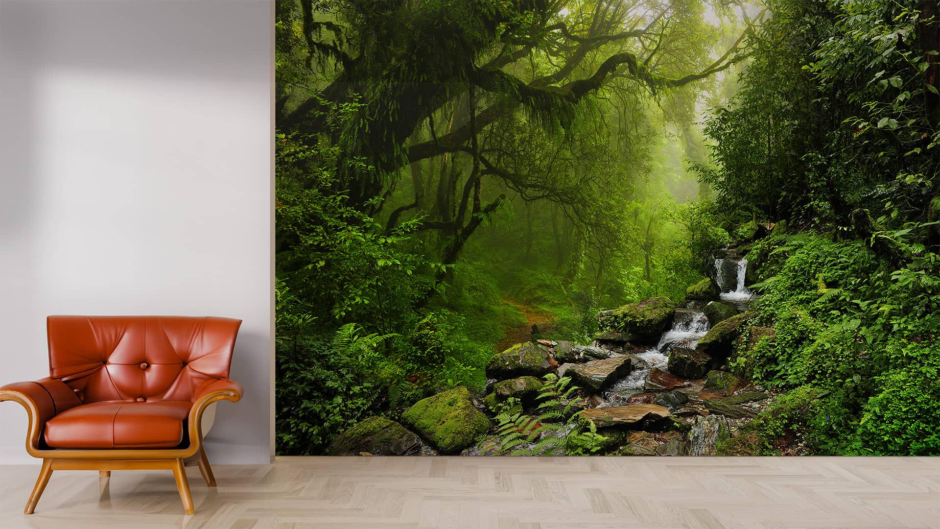 Фотообои флизелиновые Styleo Print-walls Водопад спокойствия 0473 300х250 см (Pw-0473/2)